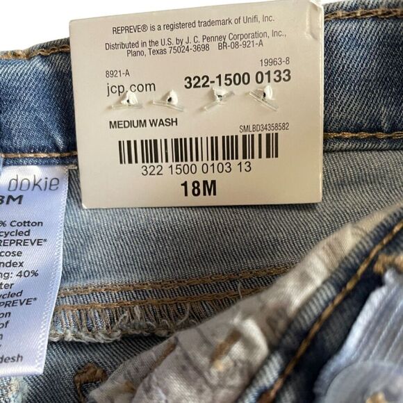 Okie Dokie With Animal Stripe Jeans Size 18 Months - Picture 5 of 5